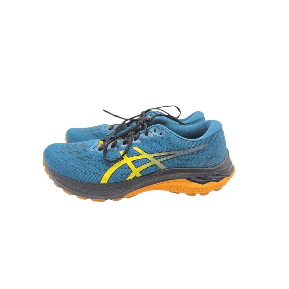 Asics GT-2000 11 TR Men's 8 Wide Nature Bathing Blue Golden Yellow Shoes Sneaker